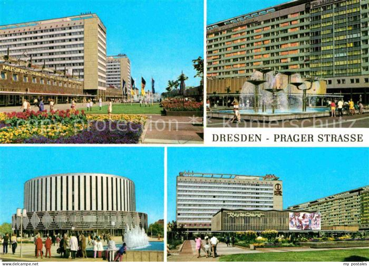 72726613 Dresden Prager Strasse Teilansichten Dresden Elbe - Dresden