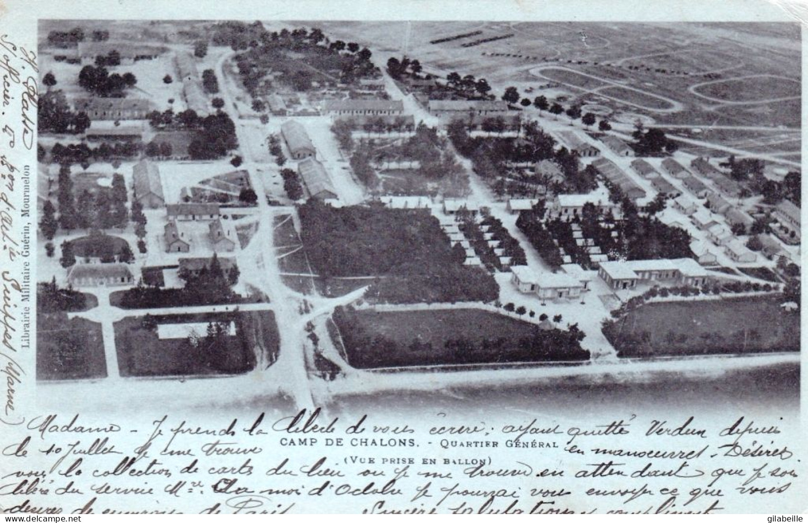 51 - Marne - CHALONS Sur MARNE -  Camp De CHALONS - Quartier General - Vue Prise En Ballon - 1902 - Châlons-sur-Marne