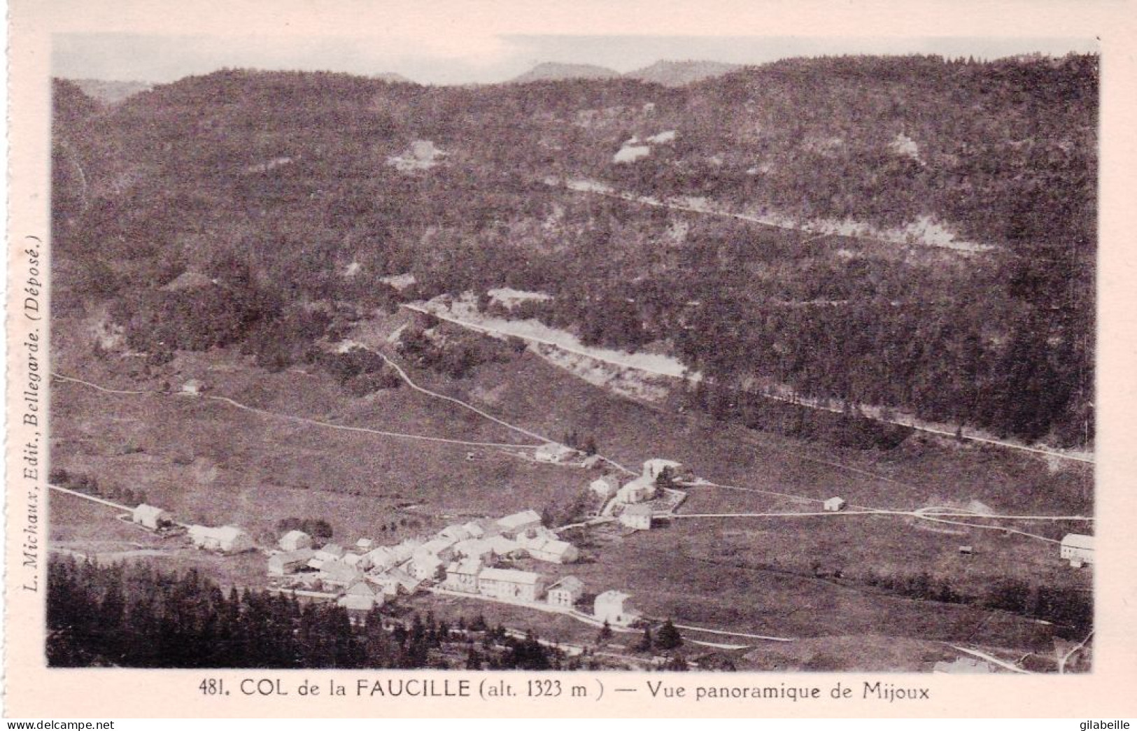 39 - Jura -  Col De La Faucille - Vue Panoramique De MIJOUX - Andere & Zonder Classificatie