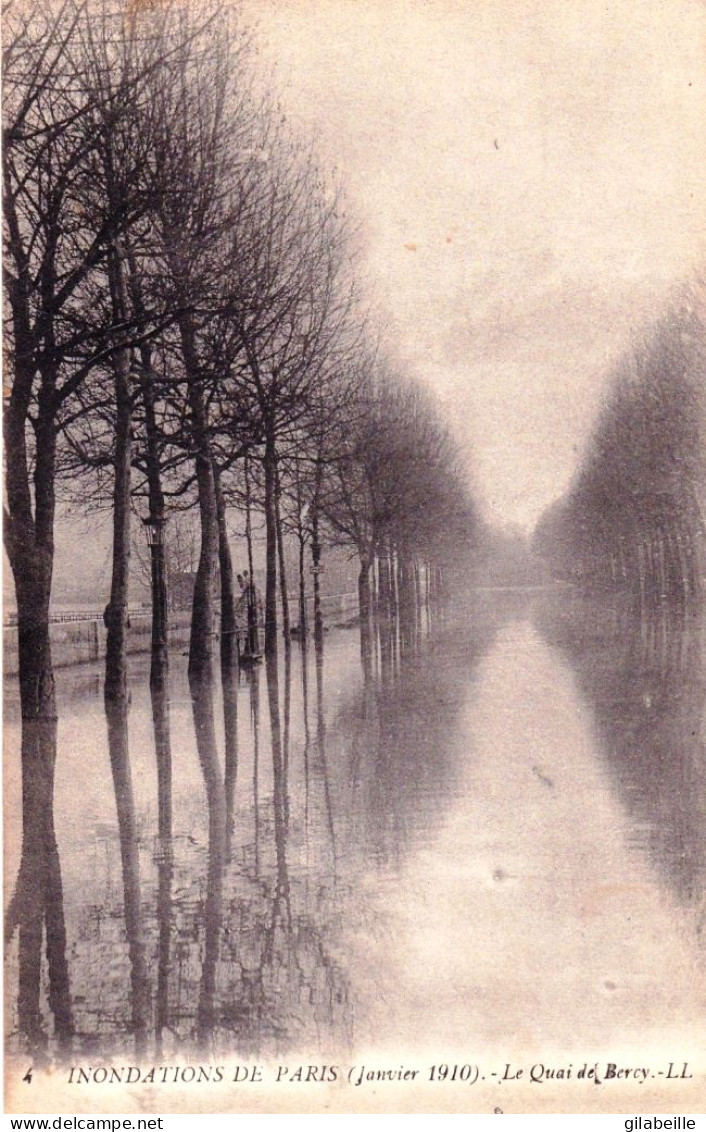 75 - PARIS - Inondations Janvier 1910 - Le Quai De Bercy - De Overstroming Van 1910