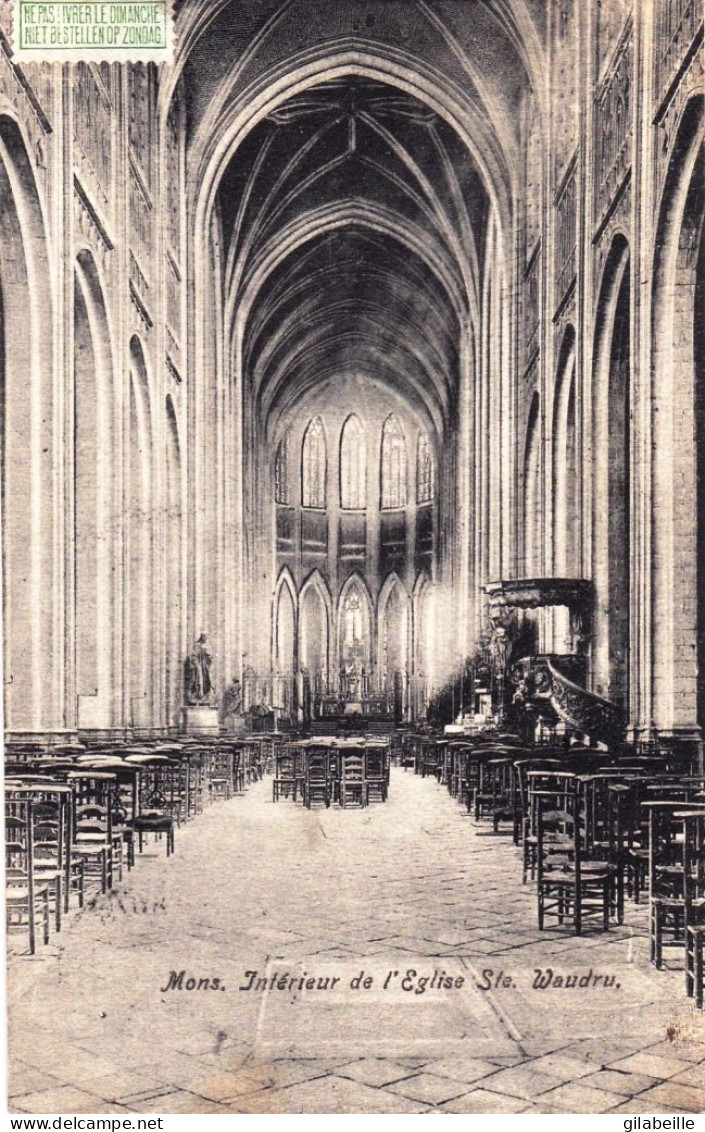 MONS - Interieur De L Eglise Sainte Waudru - Mons