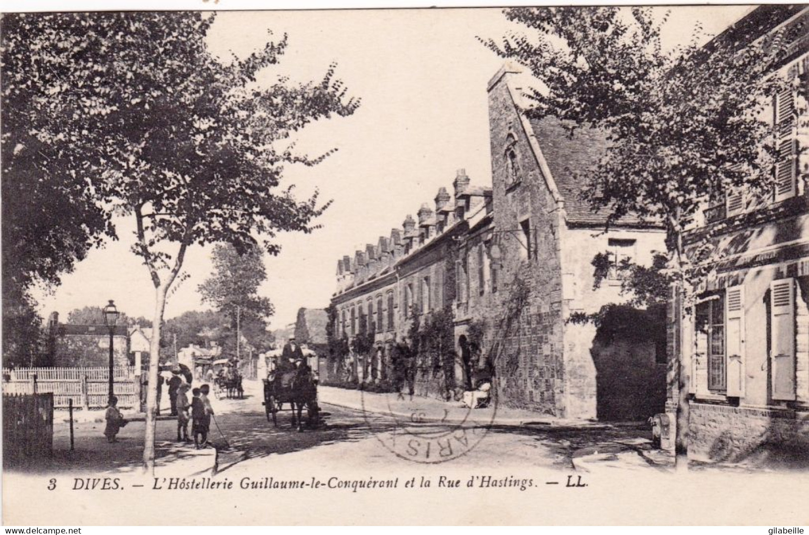 14 - Calvados -  DIVES - L Hostellerie Guillaume Le Conquerant Et La Rue D Hastings - Dives