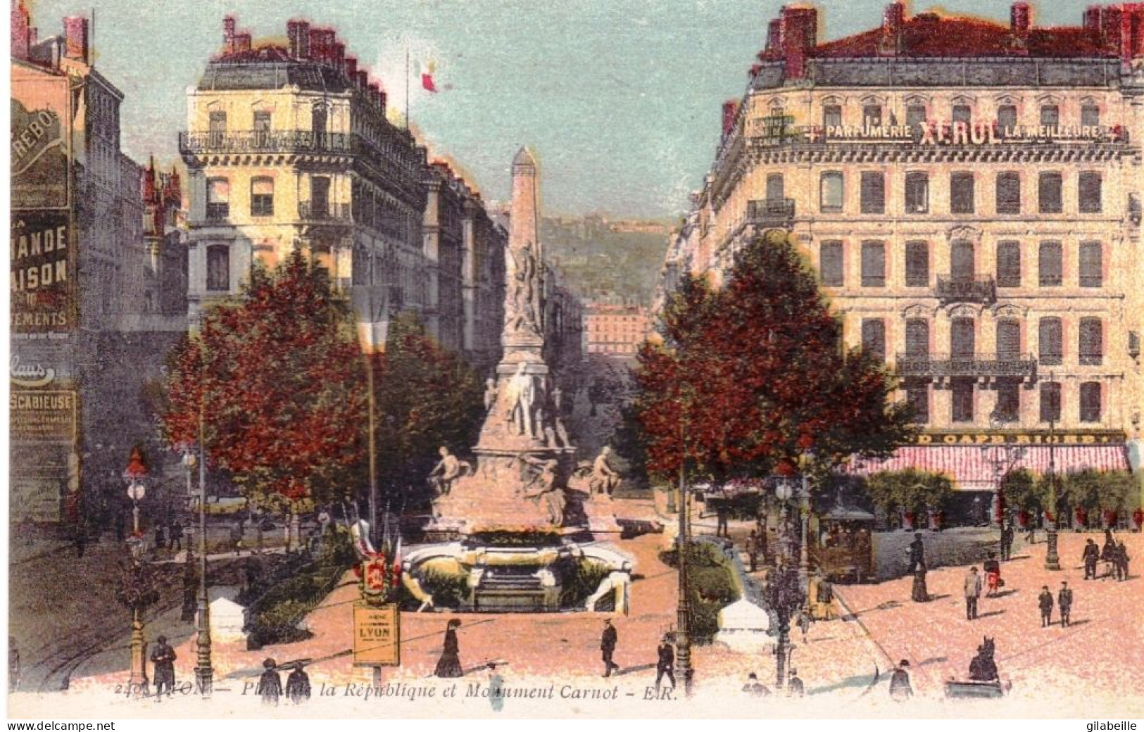 69 - LYON - Place De La Republique Et Monument Carnot - Sonstige & Ohne Zuordnung