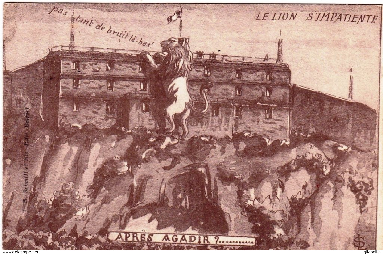 90 - BELFORT - Le Lion S Impatiente  - Apres Agadir ? -   Pas Tant De Bruit La Bas - Belfort – Le Lion