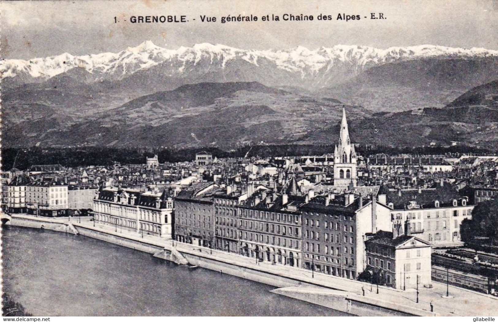 38 - Isere -  GRENOBLE - Vue Generale Et Les Alpes - Grenoble