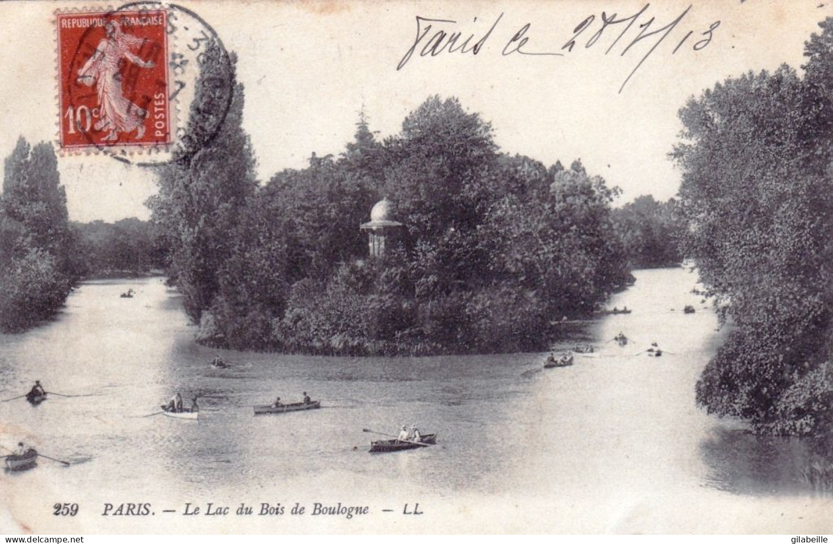 75 - PARIS 16  - Le Lac Du Bois De Boulogne - District 16