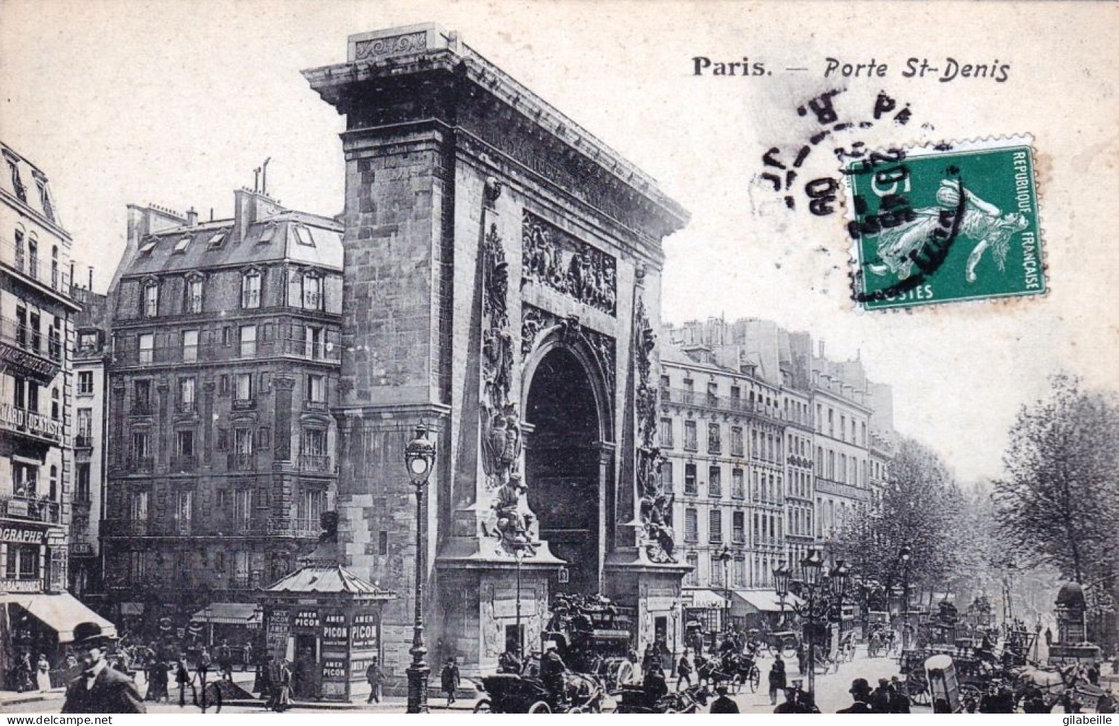 75 - PARIS 10 - Porte Saint Denis - Arrondissement: 10