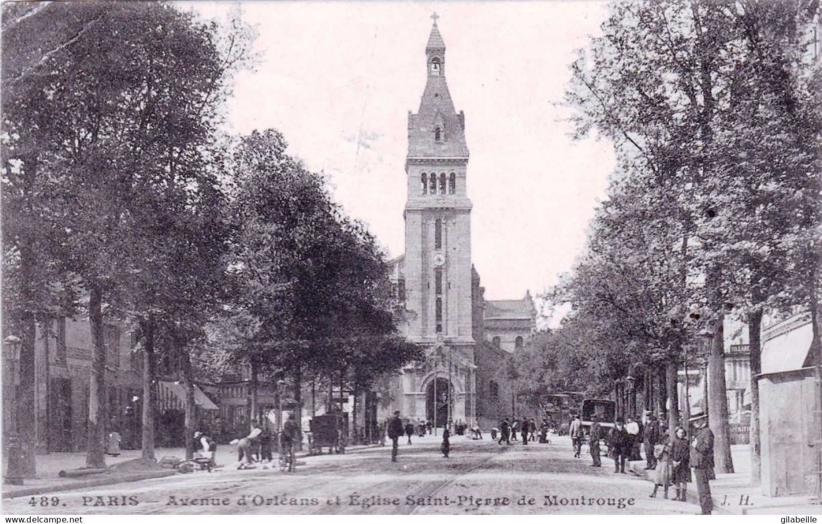 75 - PARIS 14 - Avenue D Orleans Et Eglise Saint Pierre De Montrouge - Paris (14)