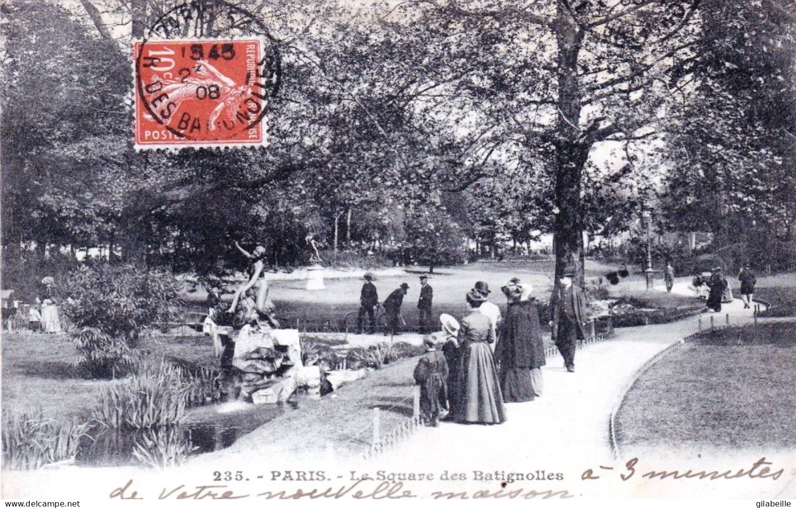 75 - PARIS 17 - Rue Cardinet - Le Square Des Batignolles - Paris (17)