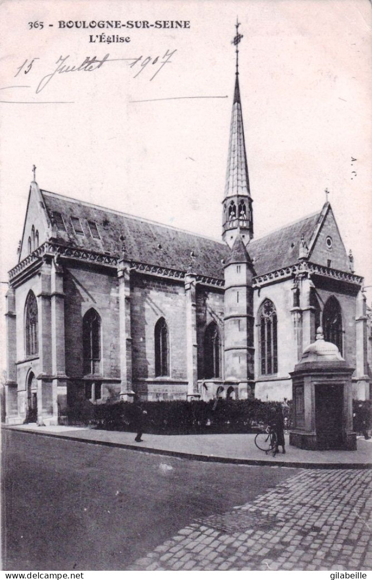 92 - Hauts De Seine - BOULOGNE  Sur SEINE - L église - Boulogne Billancourt