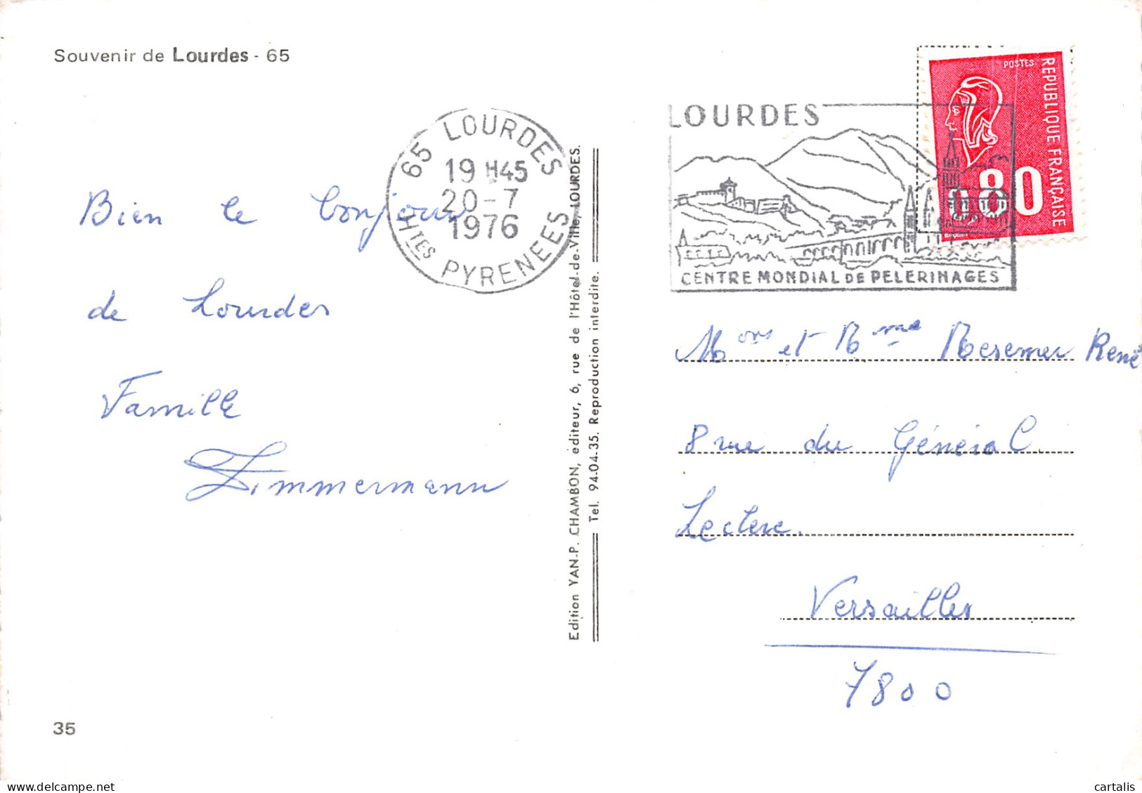 65-LOURDES-N°4195-D/0335 - Lourdes