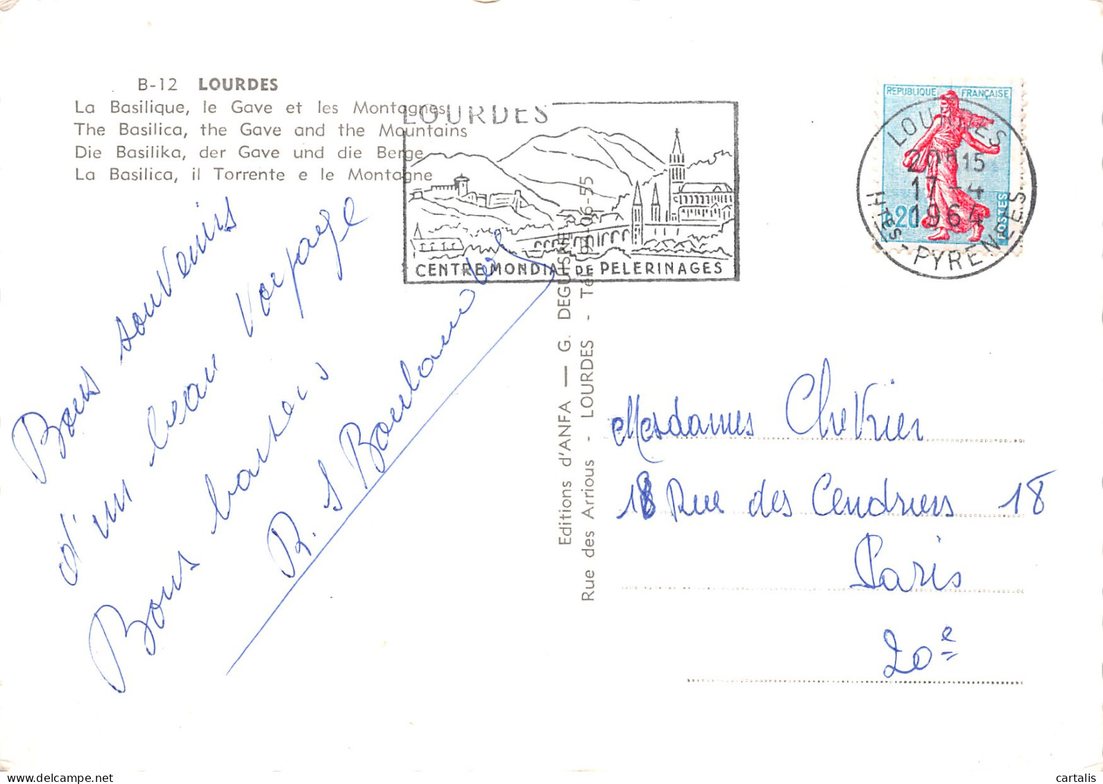 65-LOURDES-N°4195-D/0289 - Lourdes