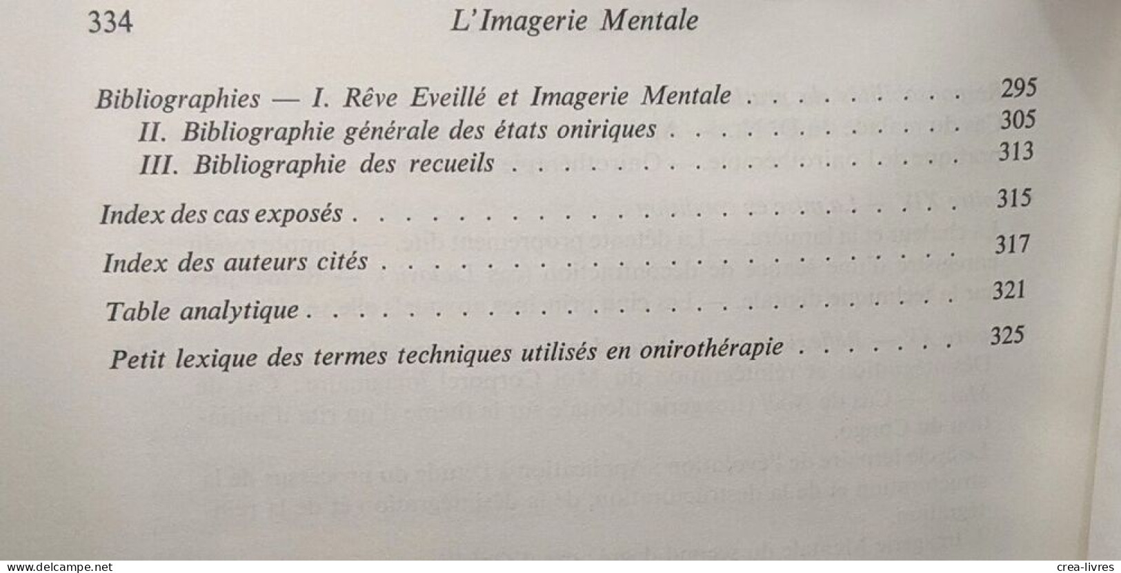 L'imagerie Mentale Introduction à L'onirotherapie - Psychologie/Philosophie