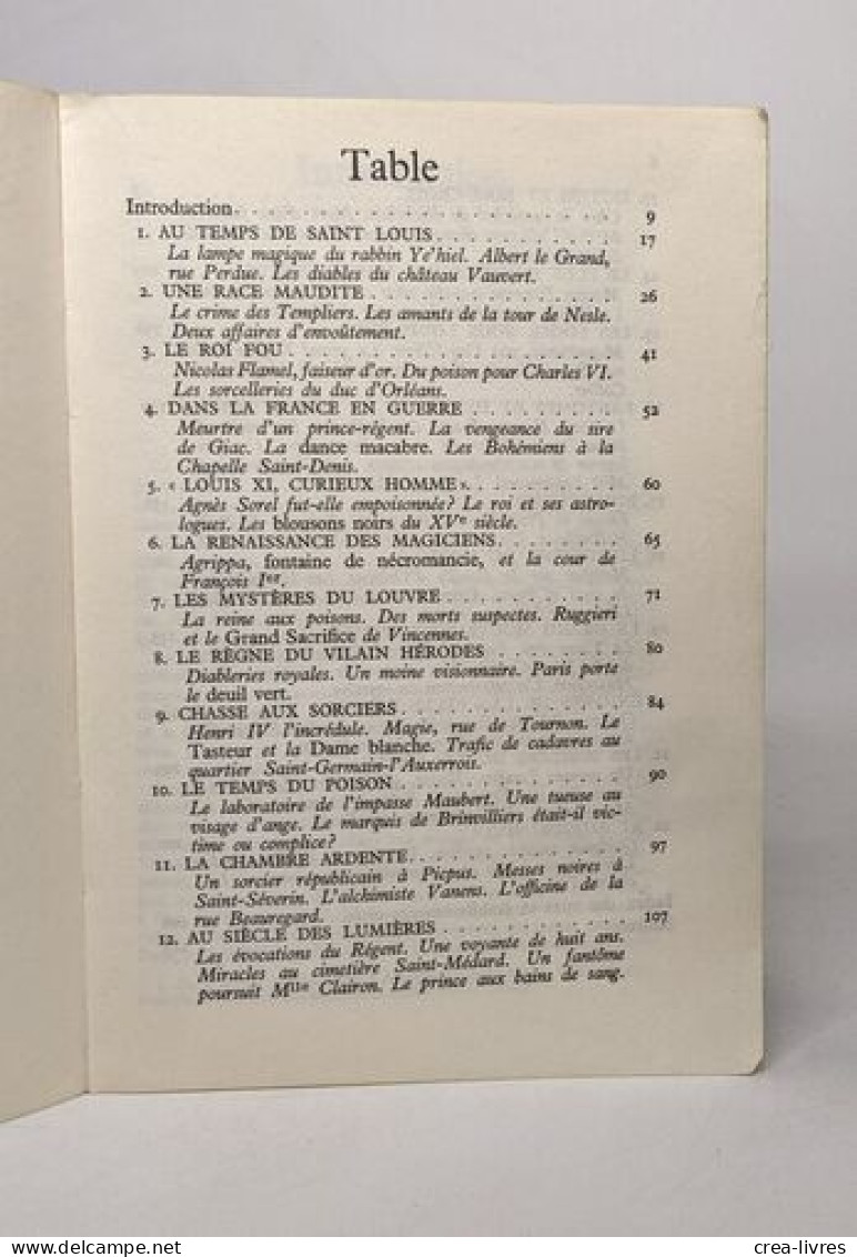 Histoire Secrete De Paris - Geschiedenis