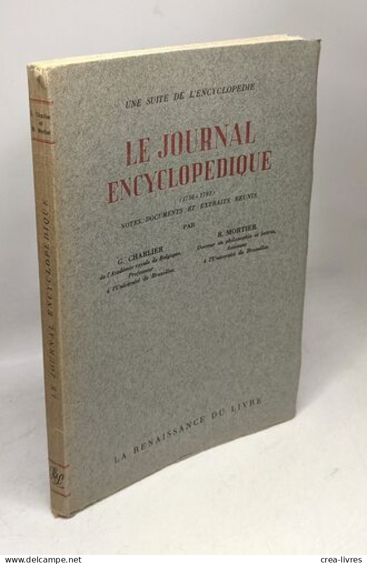 Le Journal Encyclopédique (1756-1793) - - Dictionnaires