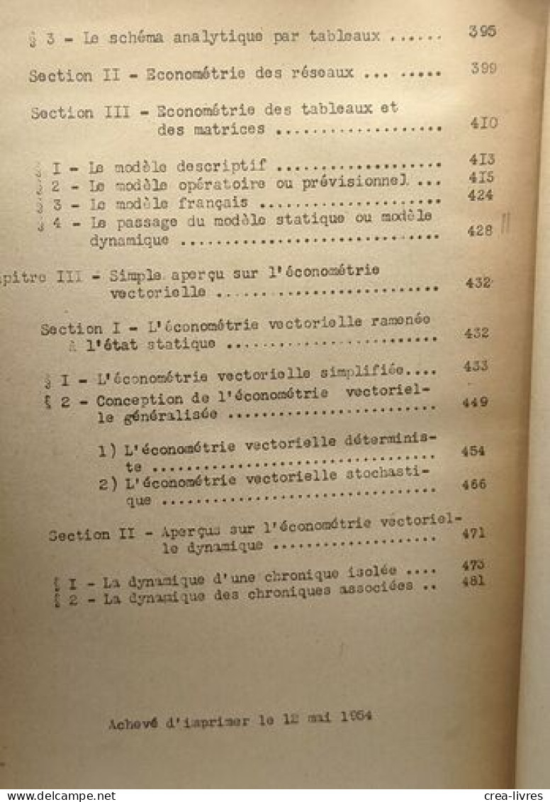Cours De Statistique - Diploome D'études Supérieures économique Et Politique - Sciences économiques 1953-1954 - Derecho
