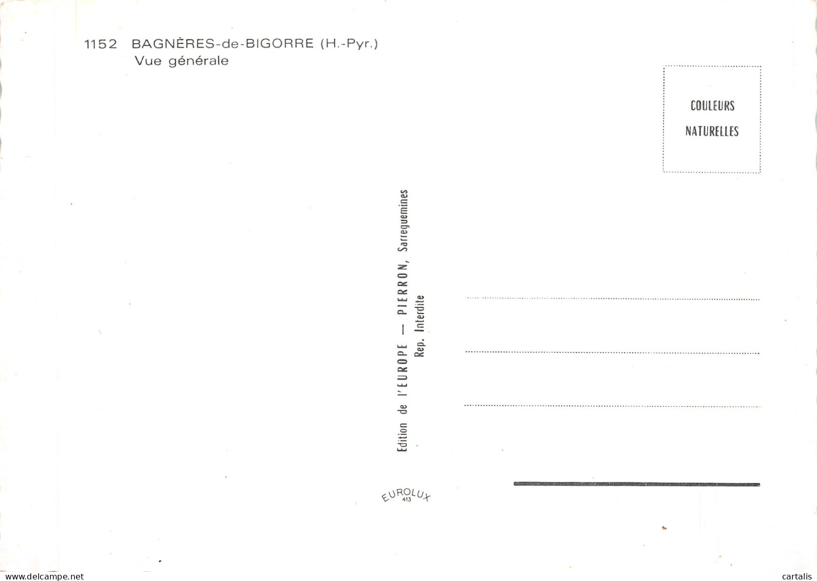 65-BAGNERES DE BIGORRE-N°4195-C/0373 - Bagneres De Bigorre