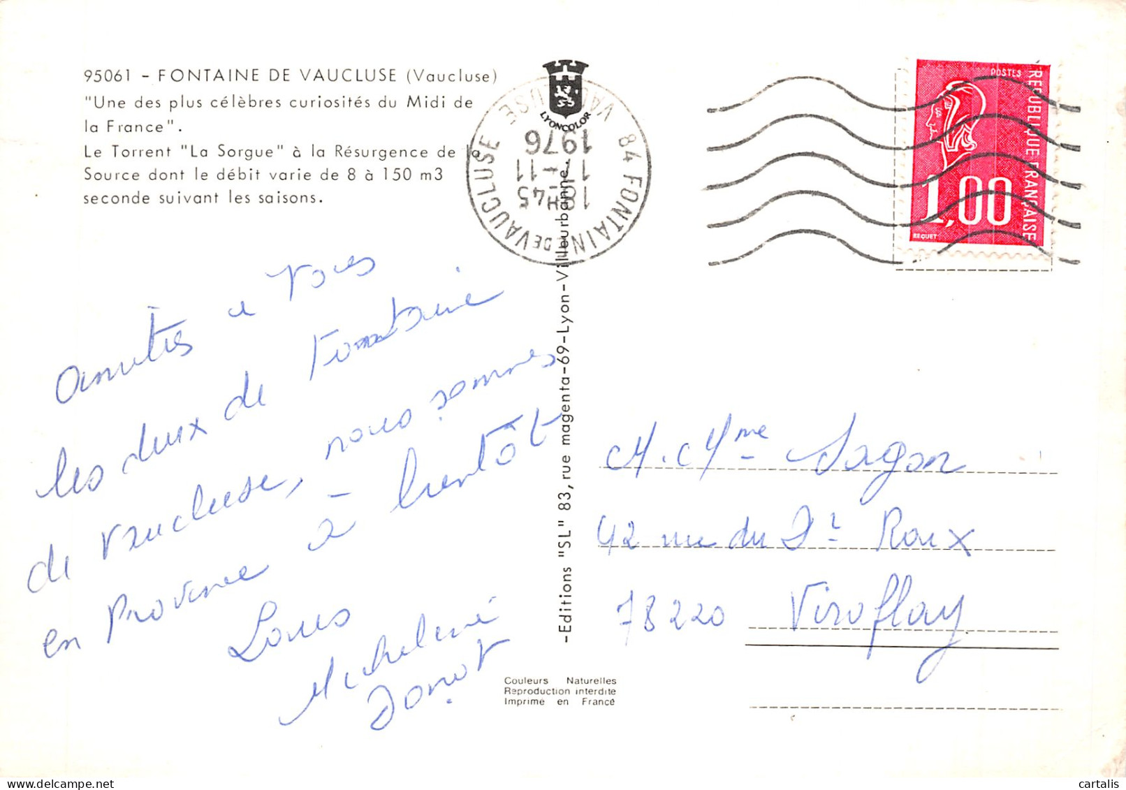 84-FONTAINE DE VAUCLUSE-N°4195-C/0125 - Other & Unclassified