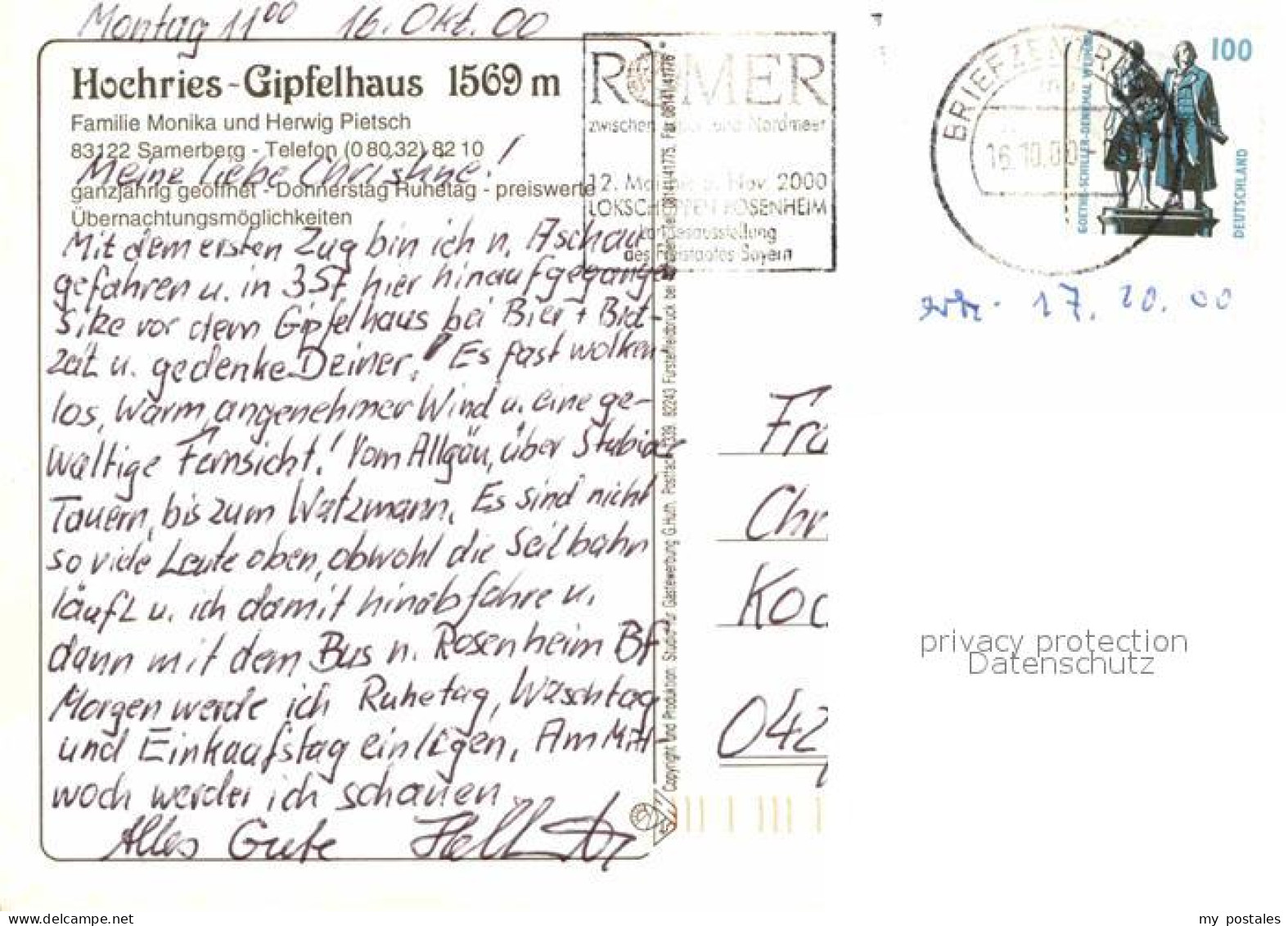 72725880 Samerberg Hochries Gipfelhaus Gipfelkreuz Grossglockner Wilder Kaiser W - Other & Unclassified