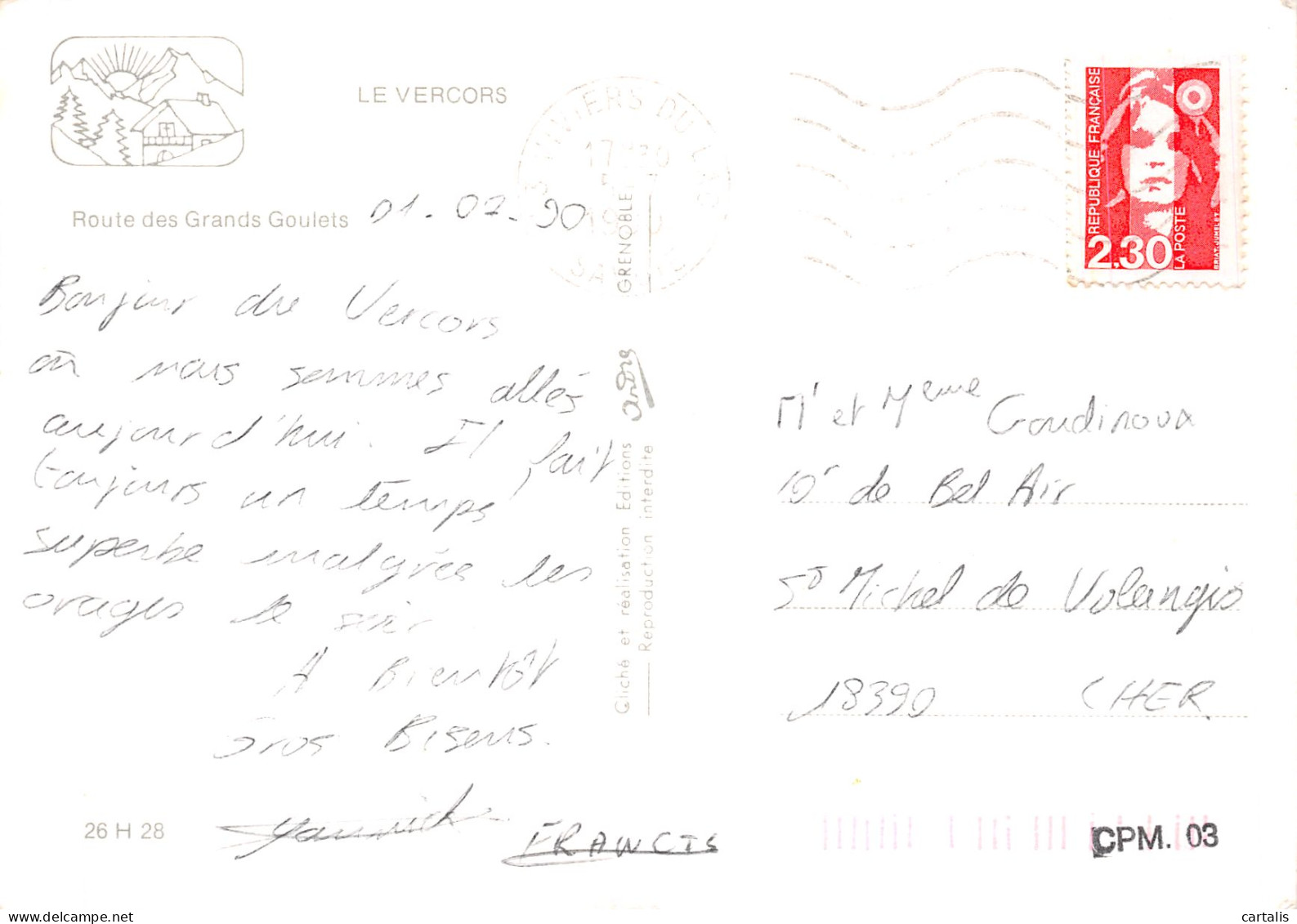 38-LE VERCORS-N°4195-B/0275 - Altri & Non Classificati