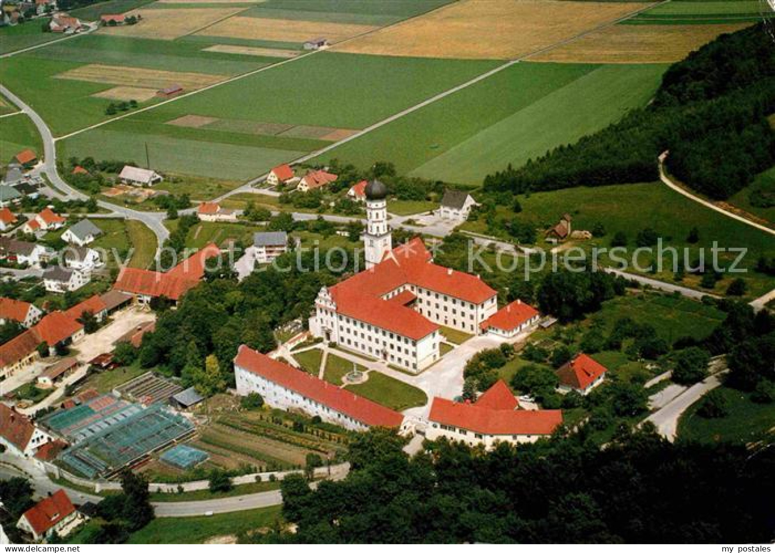 72725866 Moenchsdeggingen Kloster Der Mariannhiller Missionare Fliegeraufnahme M - Autres & Non Classés