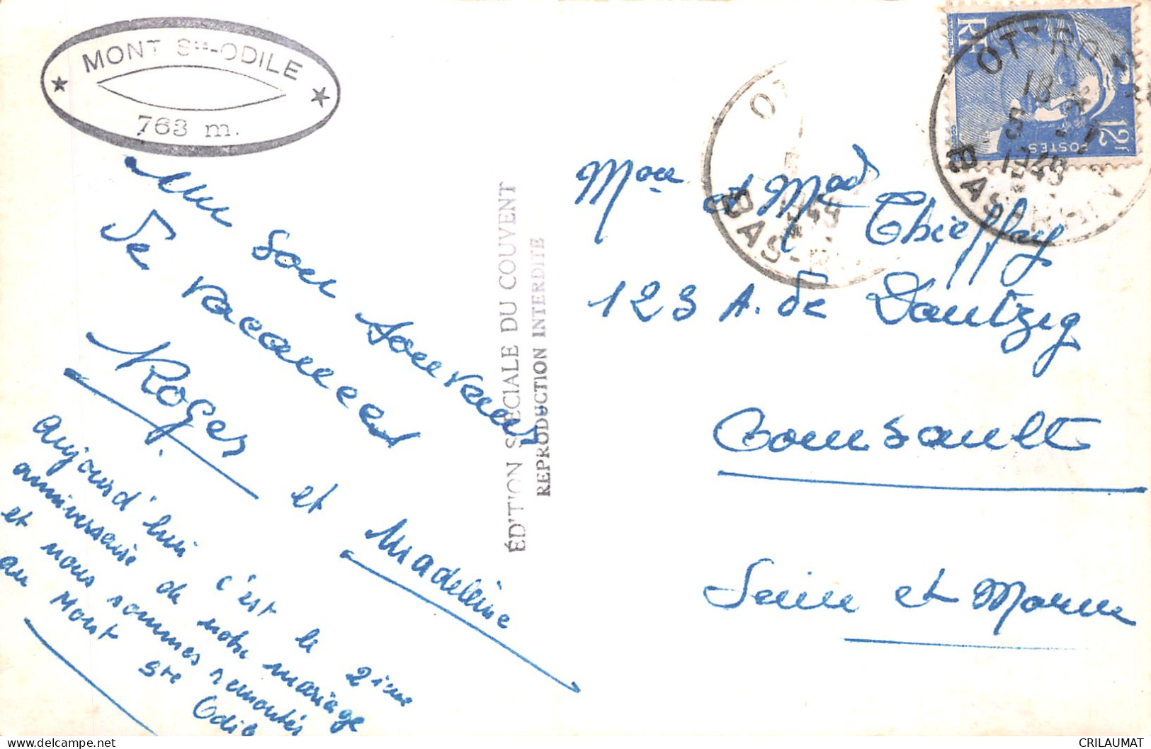 67-MONT SAINTE ODILE-N°5143-D/0257 - Other & Unclassified
