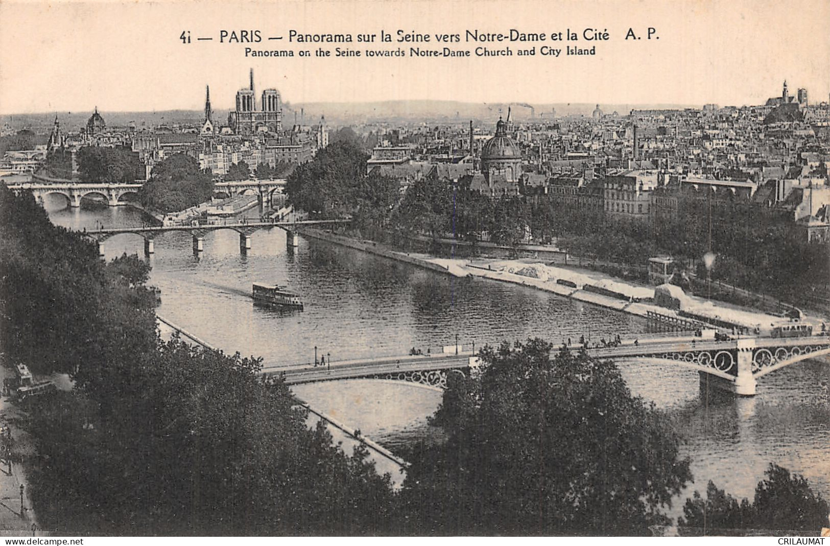 75-PARIS LA SEINE-N°5143-C/0075 - Other & Unclassified