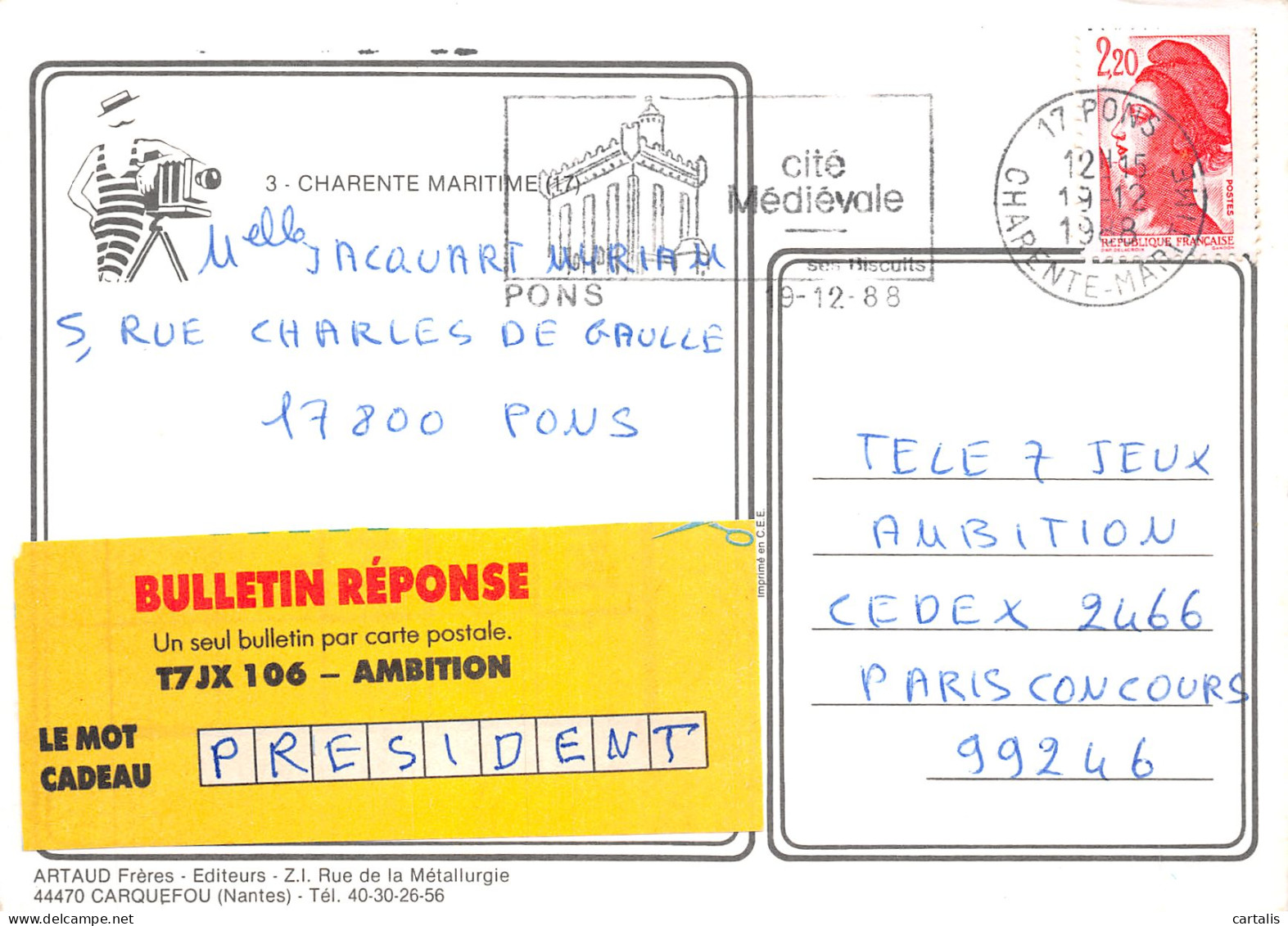 17-CHARENTE MARITIME-N°4196-B/0019 - Other & Unclassified