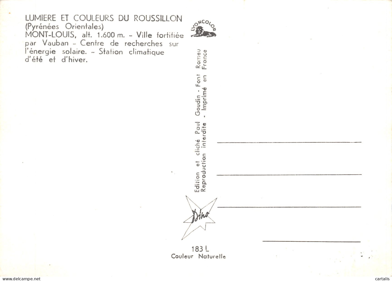 66-MONT LOUIS-N°4196-A/0281 - Other & Unclassified