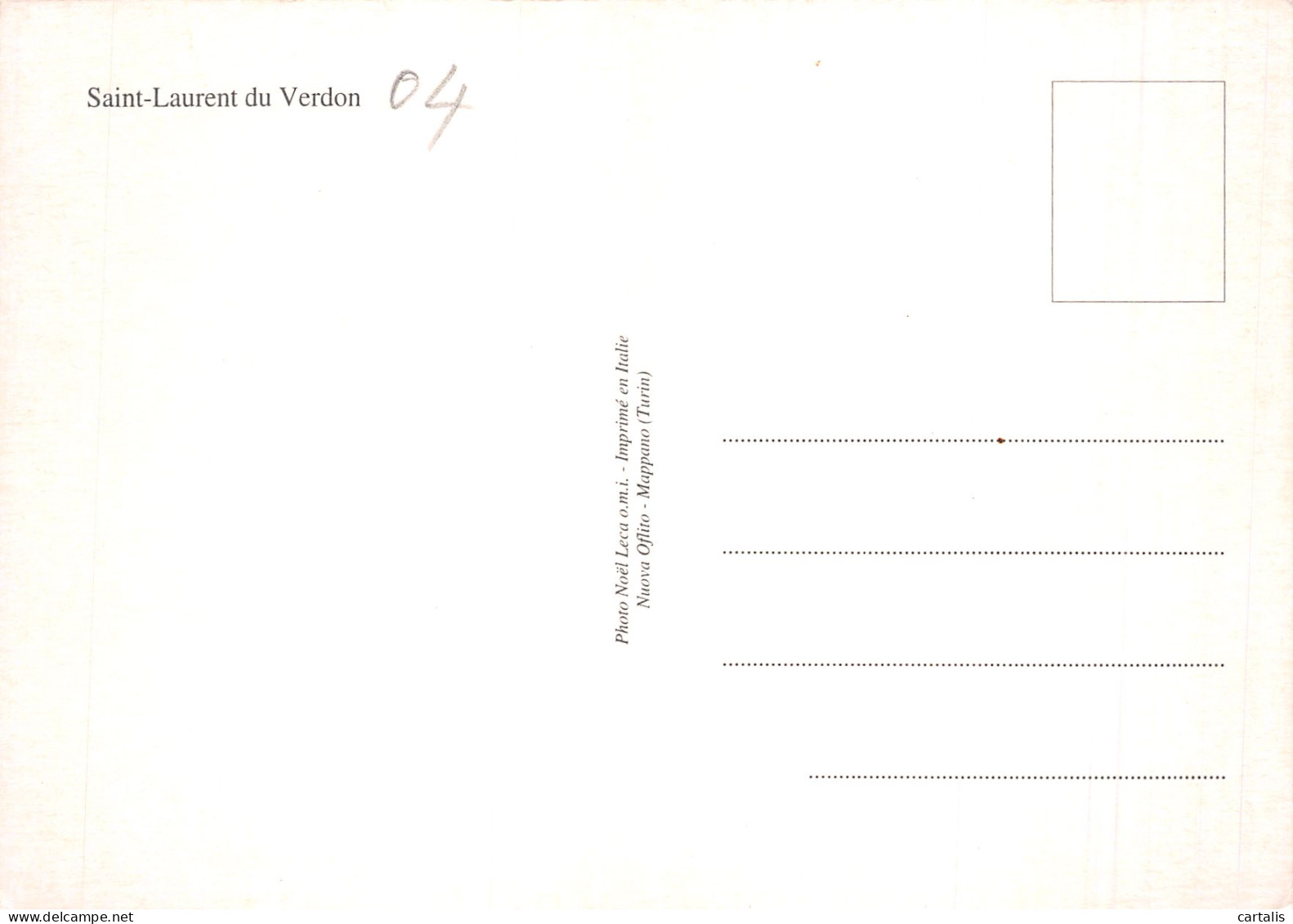 04-SAINT LAURENT DU VERDON-N°4196-A/0247 - Otros & Sin Clasificación