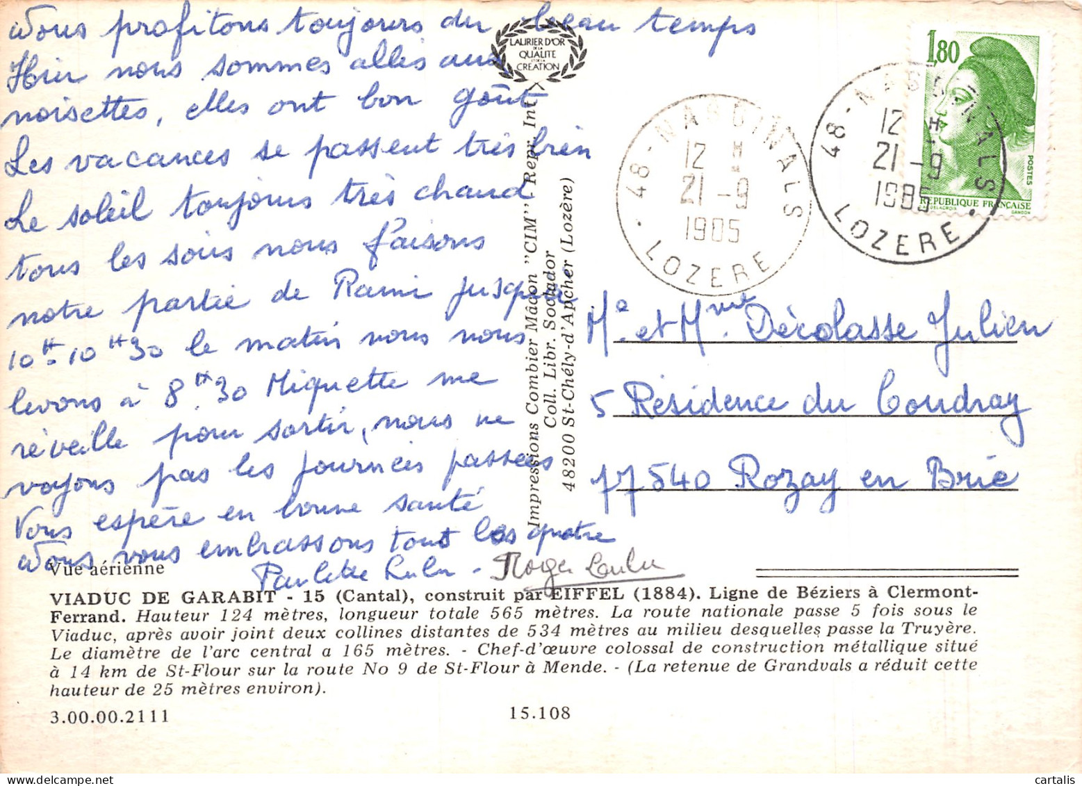 15-VIADUC DE GARABIT-N°4196-A/0233 - Other & Unclassified