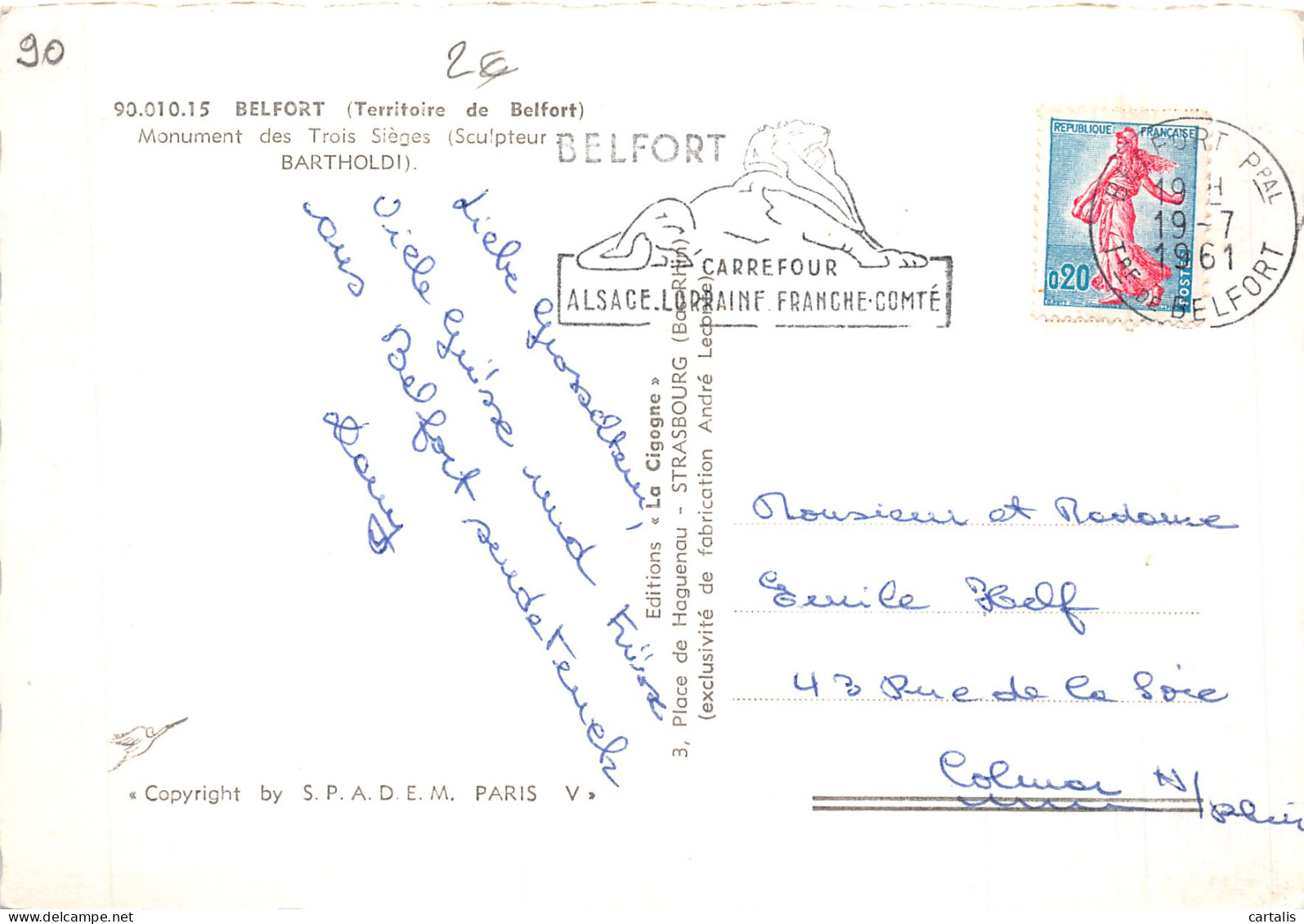 90-BELFORT-N°4196-A/0003 - Belfort - Ville