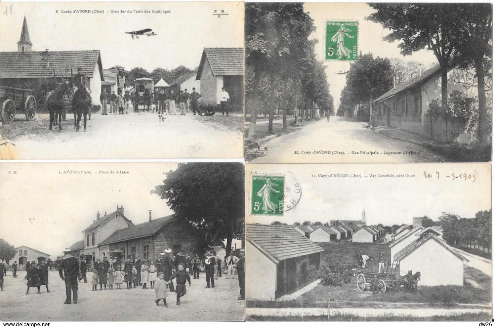 Camp D'Aviation Militaire D'Avord (Cher) Lot De 16 Cartes E.M.B.  Petites Animations - 5 - 99 Postkaarten