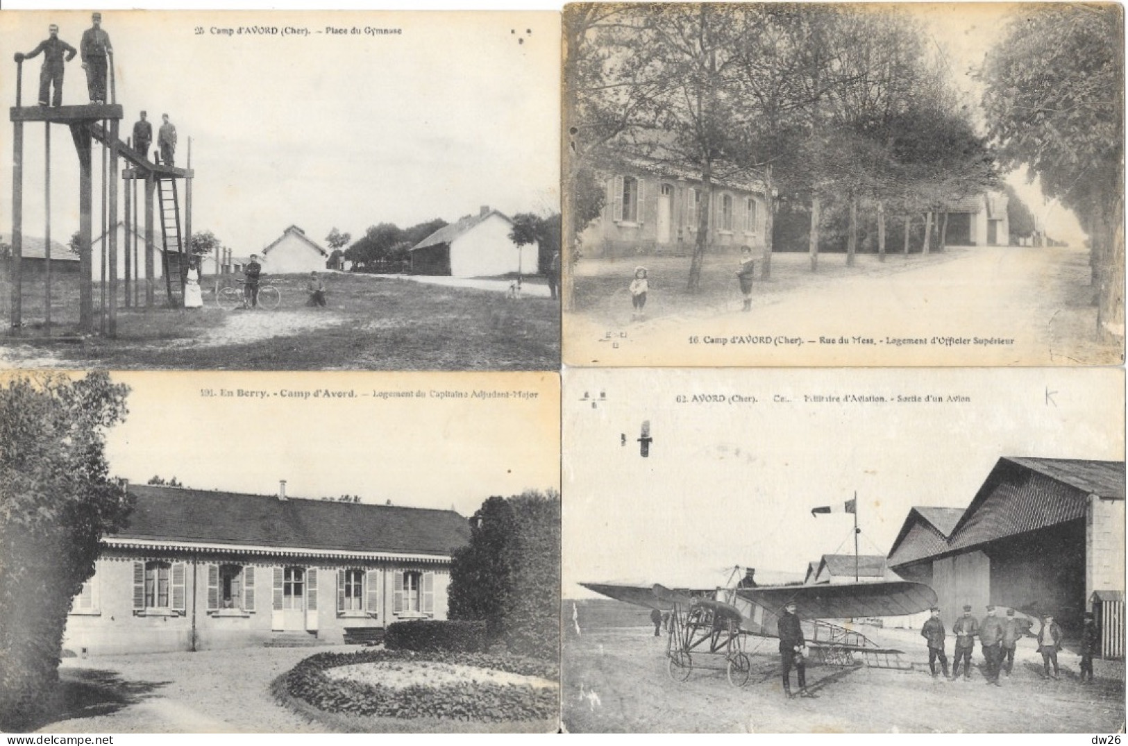 Camp D'Aviation Militaire D'Avord (Cher) Lot De 16 Cartes E.M.B.  Petites Animations - 5 - 99 Postcards