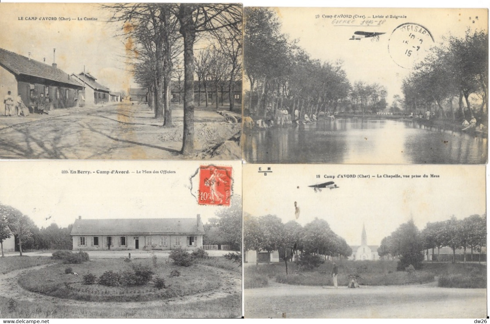 Camp D'Aviation Militaire D'Avord (Cher) Lot De 16 Cartes E.M.B.  Petites Animations - 5 - 99 Cartes