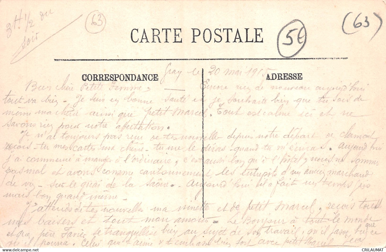 63-CLERMONT FERRAND-N°5143-F/0289 - Clermont Ferrand