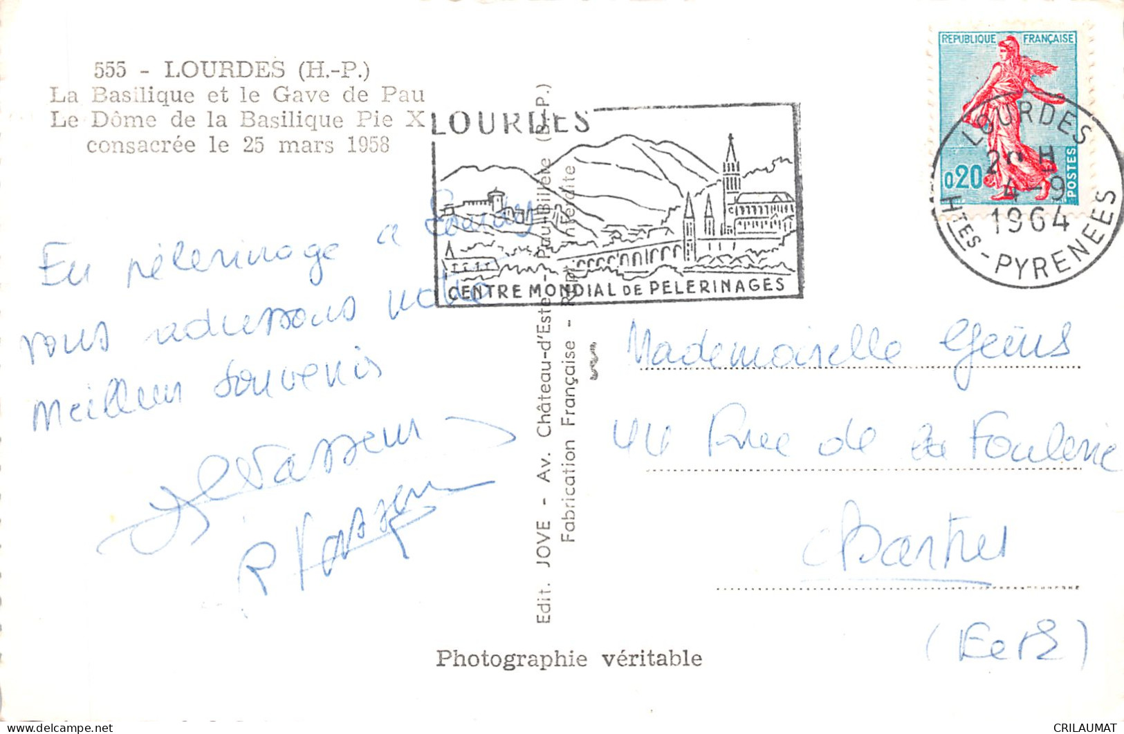 65-LOURDES-N°5143-E/0351 - Lourdes