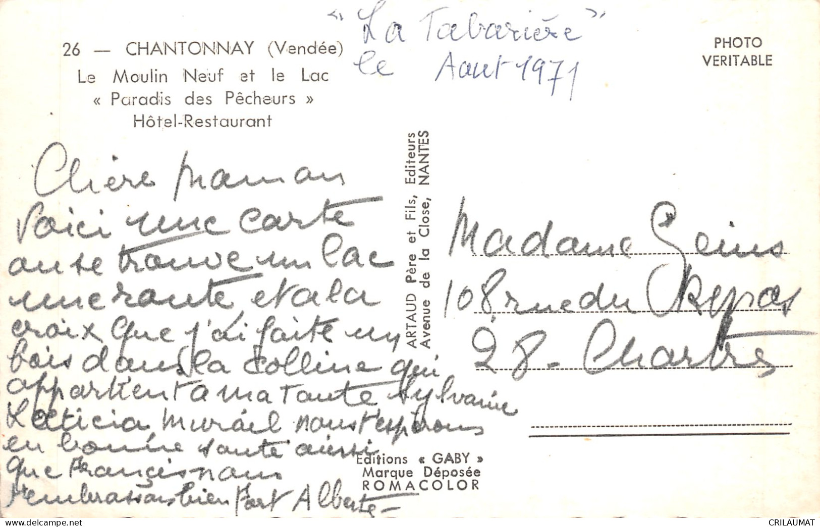 85-CHANTONNAY-N°5143-E/0331 - Chantonnay