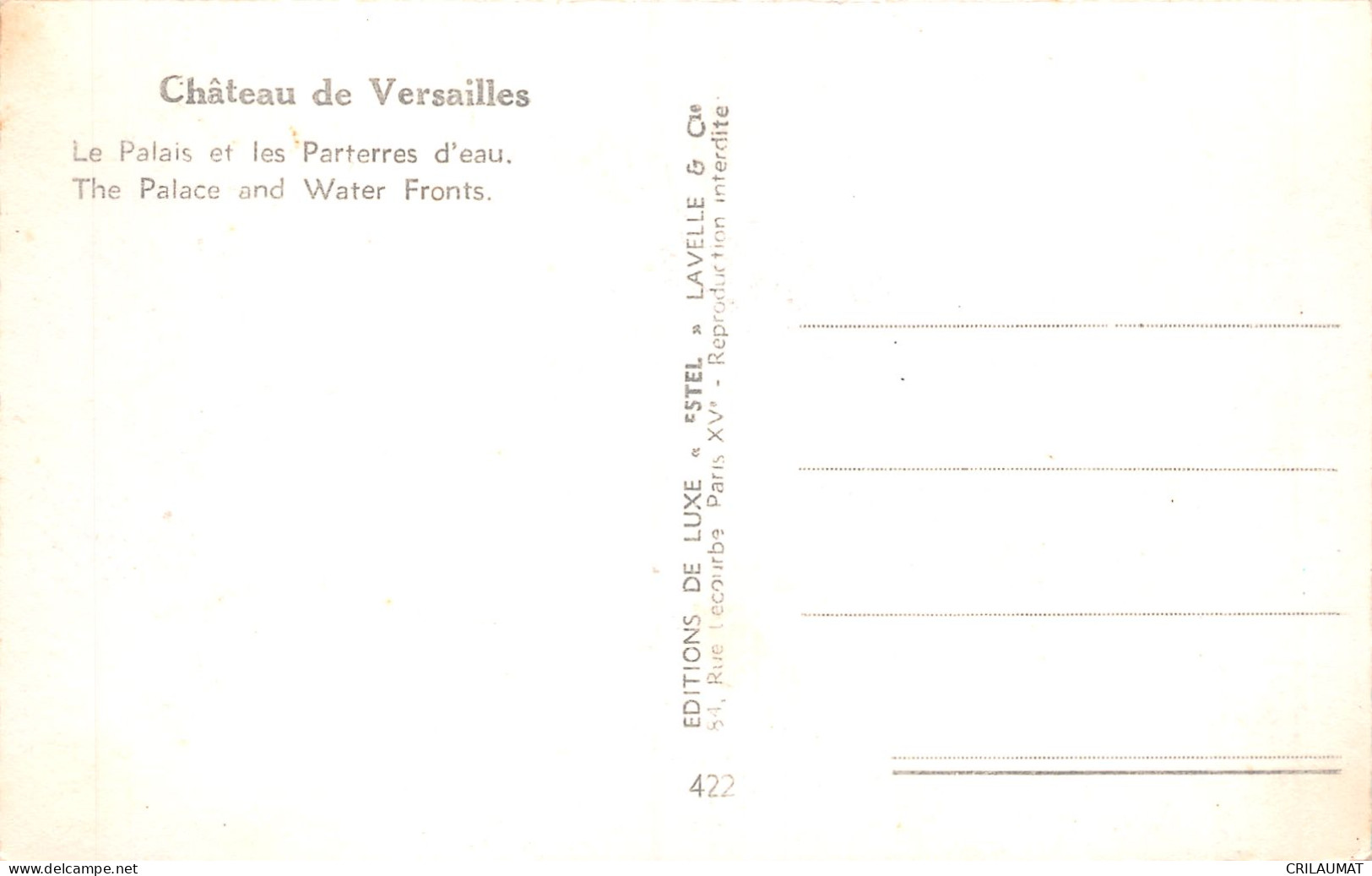 78-VERSAILLES LE CHATEAU-N°5143-E/0313 - Versailles (Schloß)