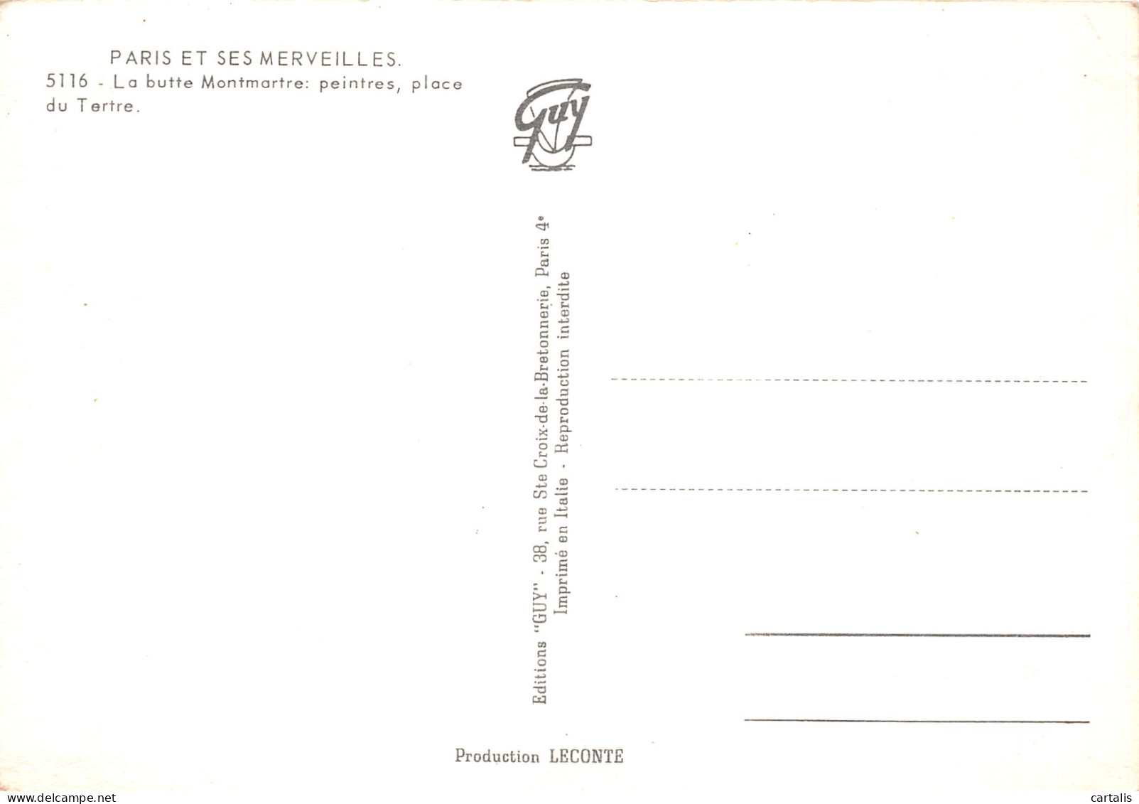 75-PARIS BUTTE MONTMARTRE-N°4196-D/0261 - Other & Unclassified