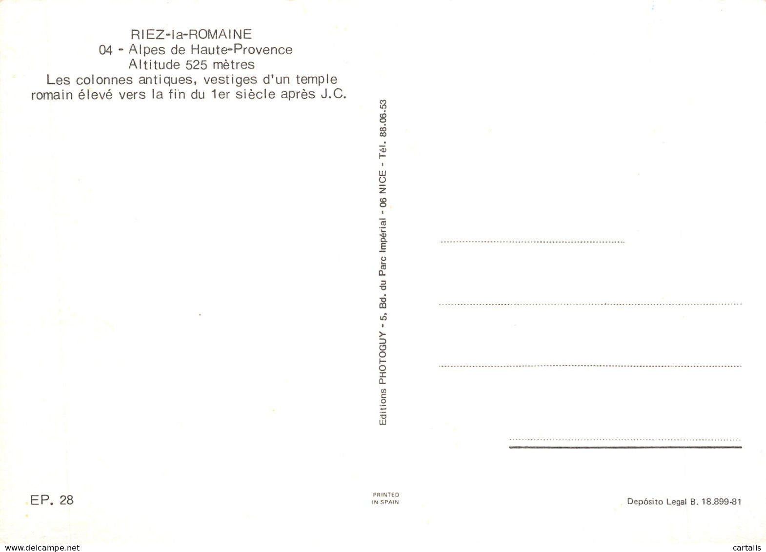 04-RIEZ LA ROMAINE-N°4196-D/0131 - Andere & Zonder Classificatie