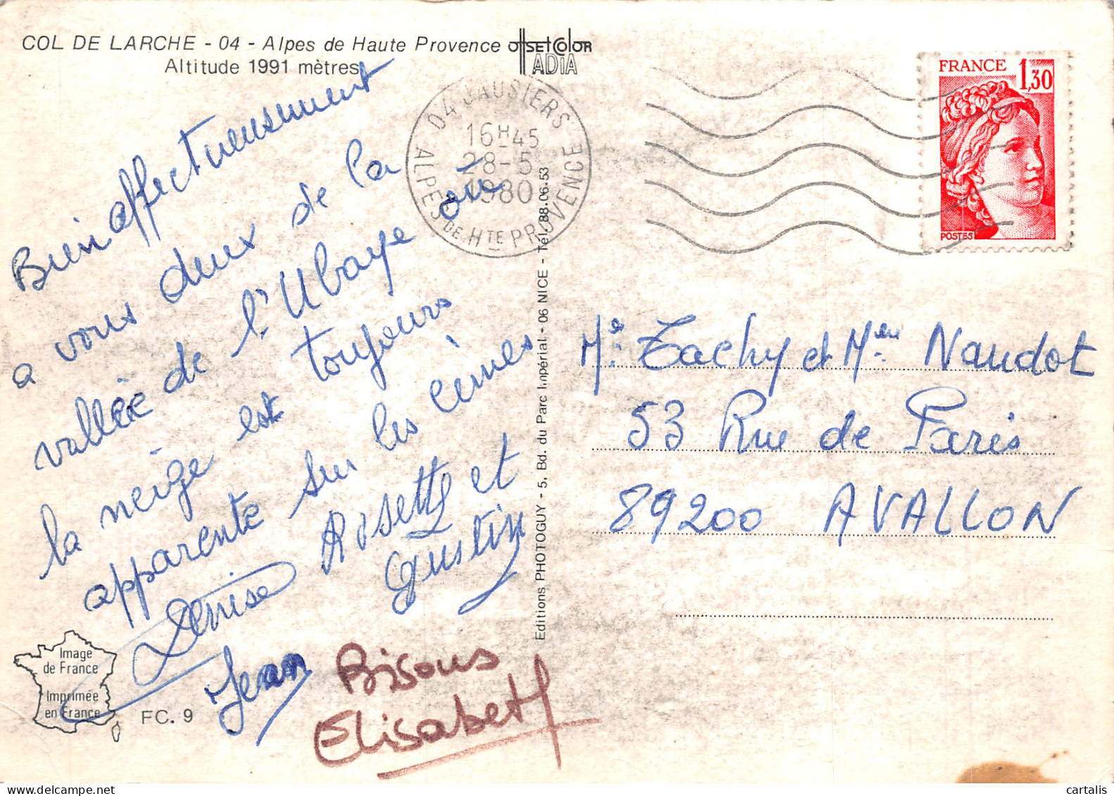 04-COL DE LARCHE-N°4196-C/0271 - Other & Unclassified