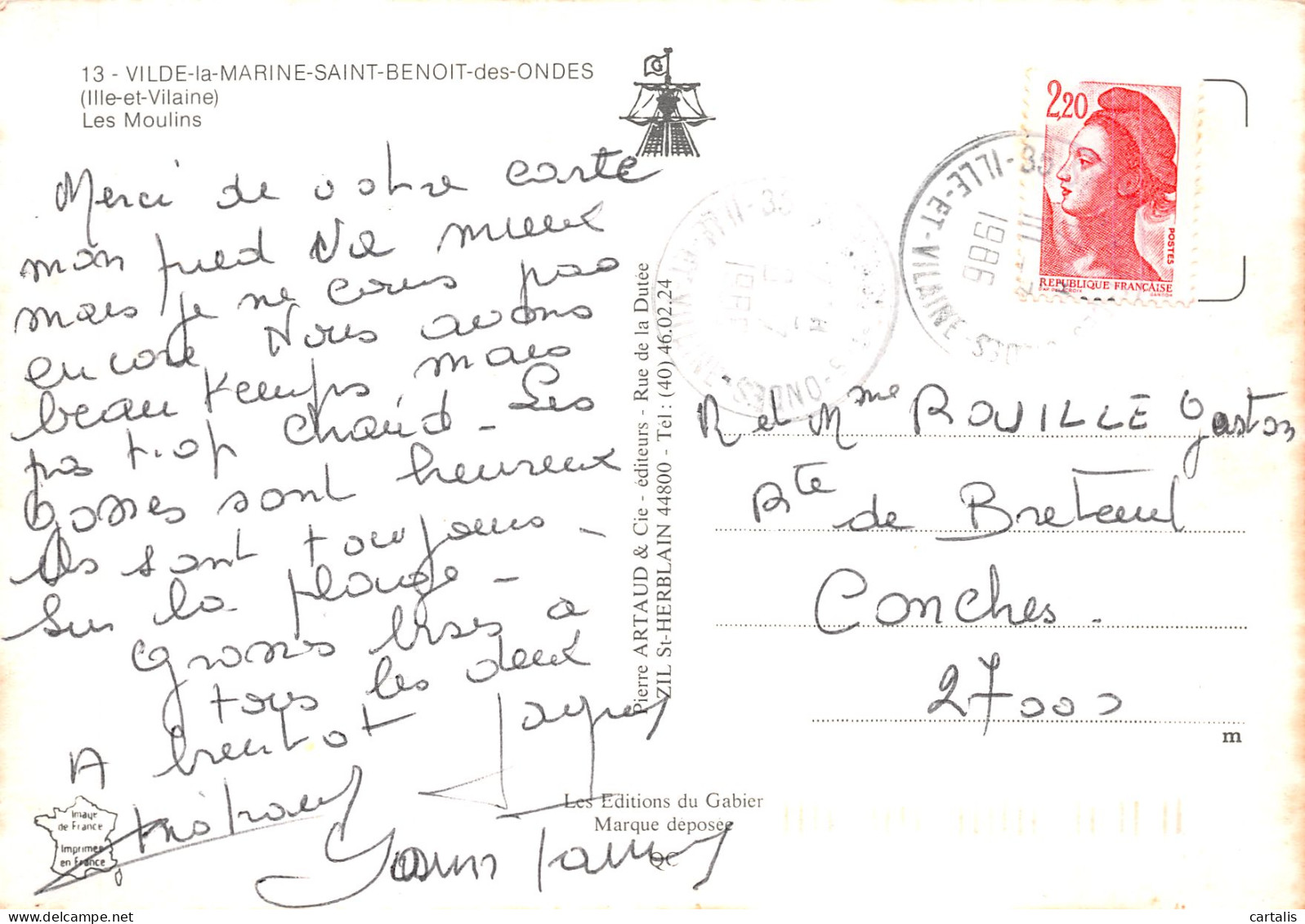 35-SAINT BENOIT DES ONDES-N°4196-C/0113 - Other & Unclassified