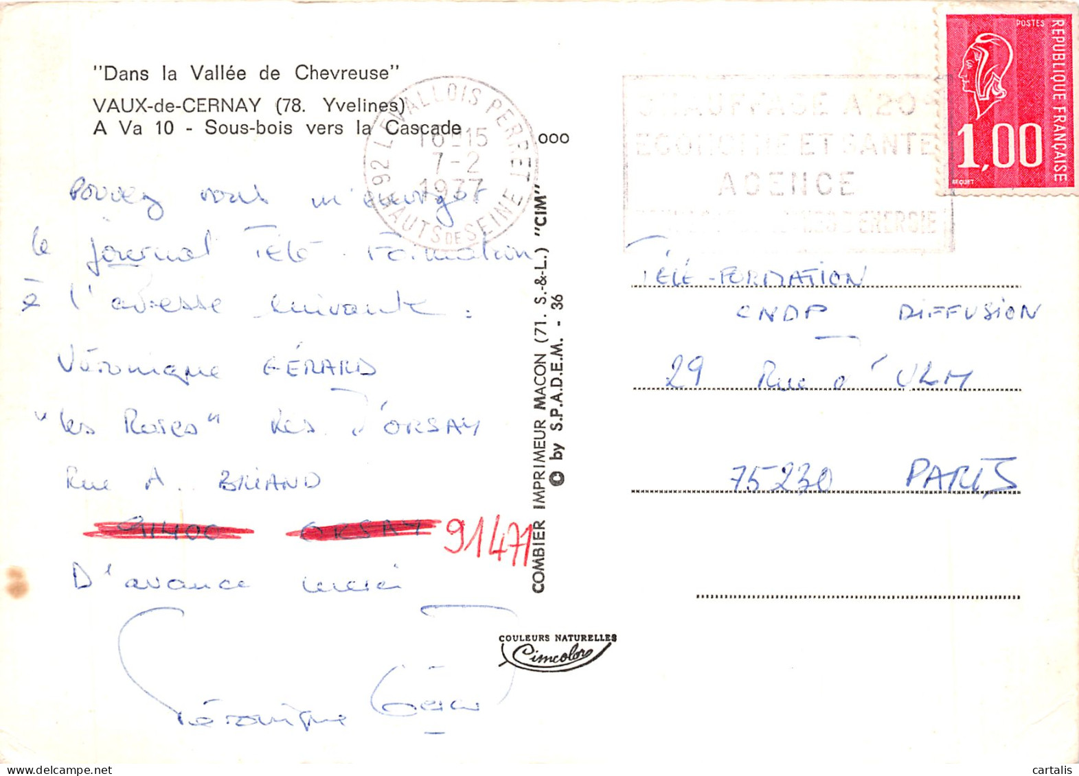 78-VAUX DE CERNAY-N°4196-B/0369 - Vaux De Cernay