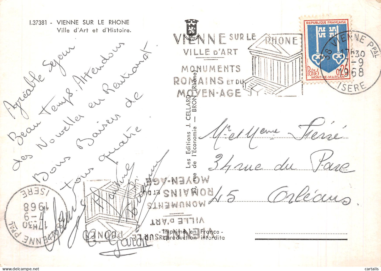 38-VIENNE SUR LE RHONE-N°4196-B/0271 - Vienne