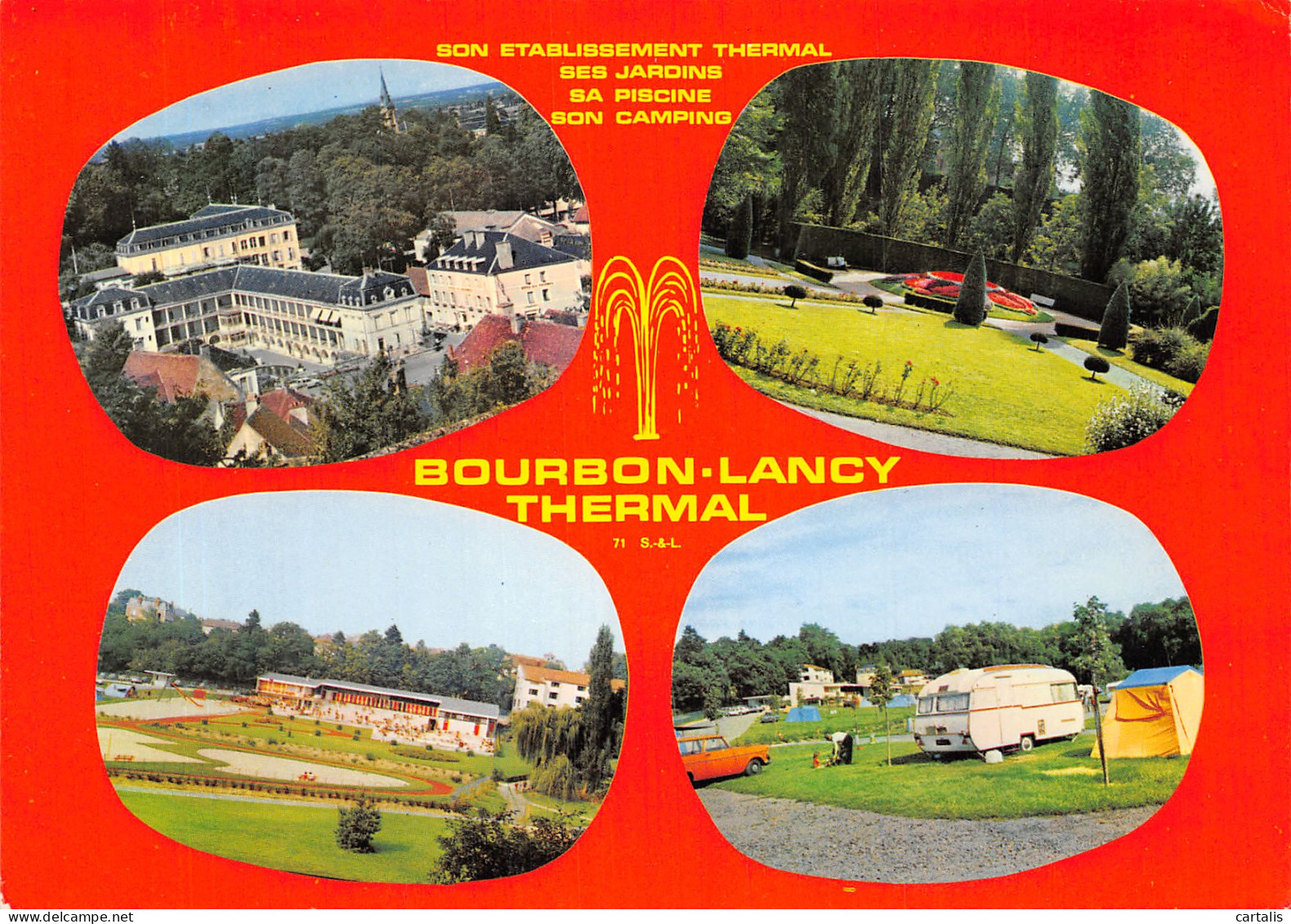 71-BOURBON LANCY THERMAL-N°4196-B/0263 - Other & Unclassified
