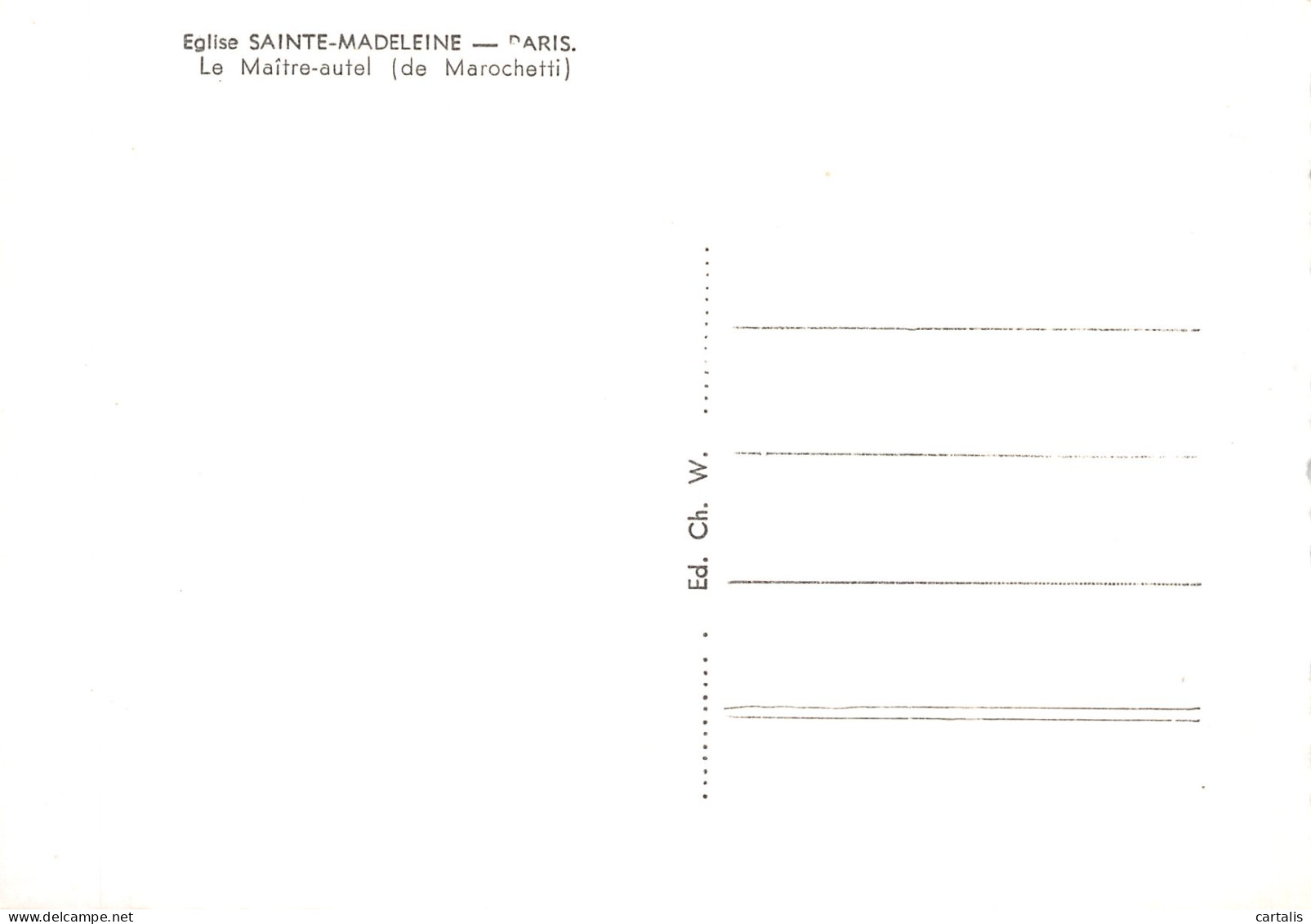 75-PARIS EGLISE DE LA MADELEINE-N°4196-B/0237 - Other & Unclassified