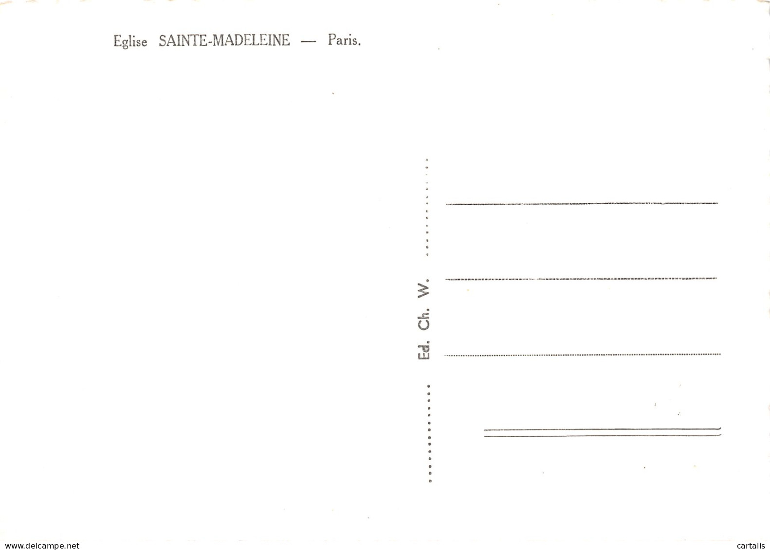 75-PARIS EGLISE DE LA MADELEINE-N°4196-B/0239 - Other & Unclassified