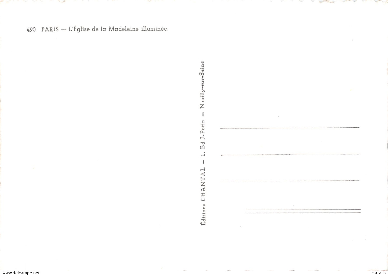 75-PARIS EGLISE DE LA MADELEINE-N°4196-B/0233 - Other & Unclassified