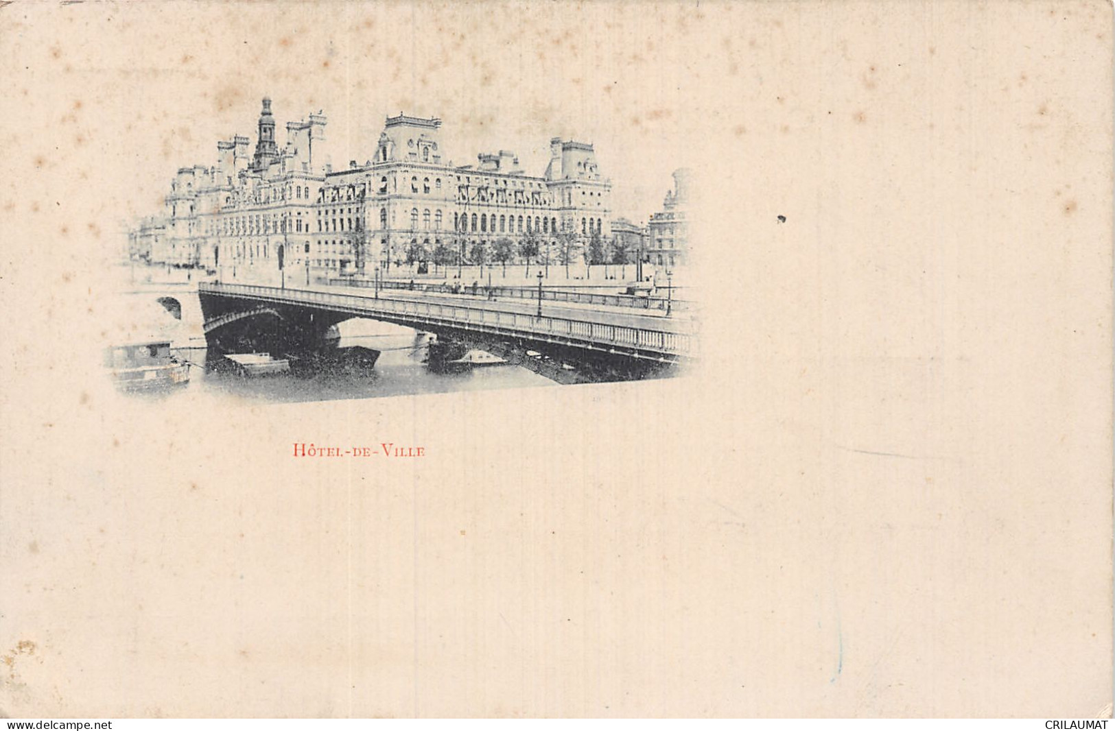 75-PARIS HOTEL DE VILLE-N°5144-A/0325 - Other & Unclassified